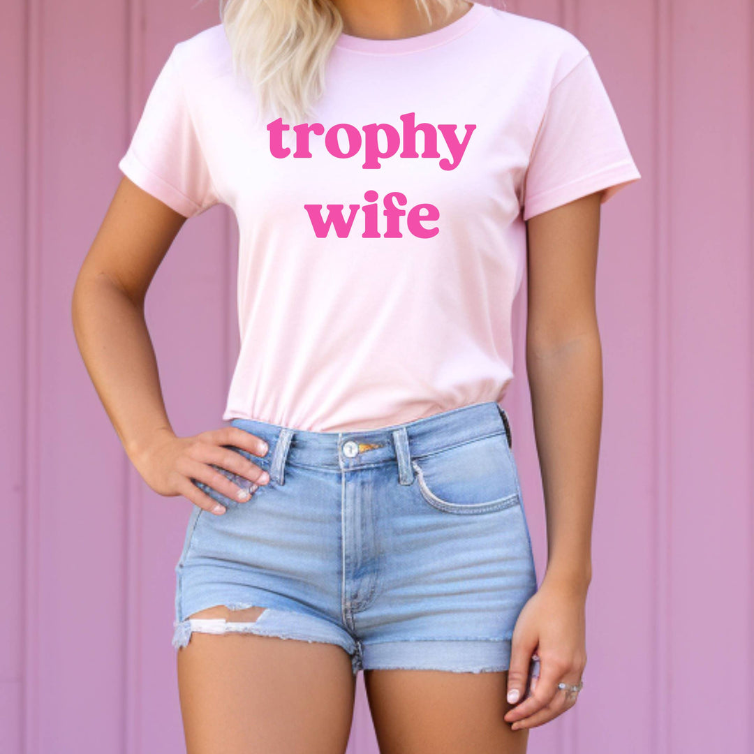 Trophy Wife Tee - Pink
