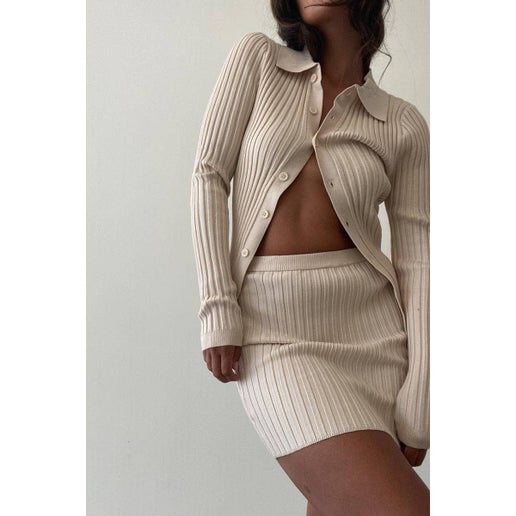 Ronnie Ribbed Skirt