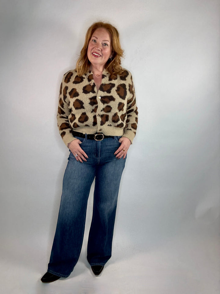 Olivia Leopard Print Cardigan