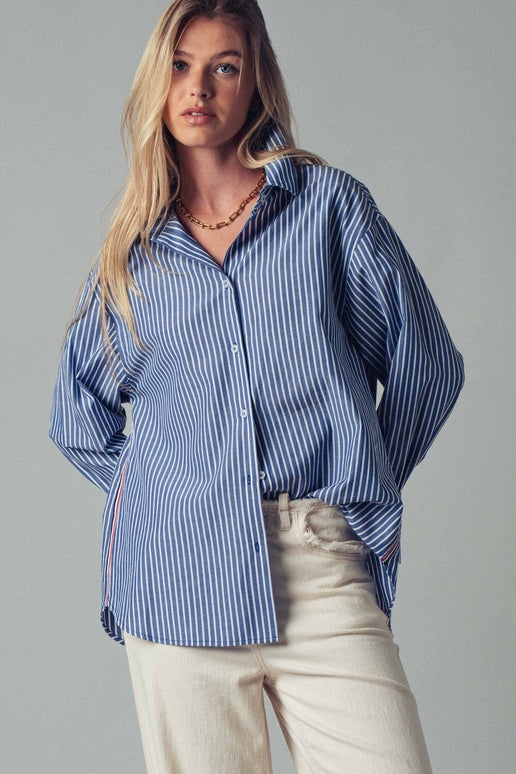Oxford Twill Tape Detail Shirt
