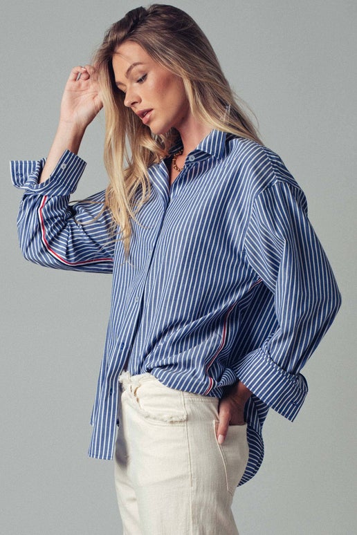 Oxford Twill Tape Detail Shirt