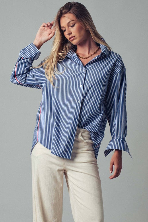 Oxford Twill Tape Detail Shirt