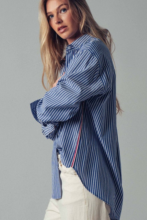 Oxford Twill Tape Detail Shirt