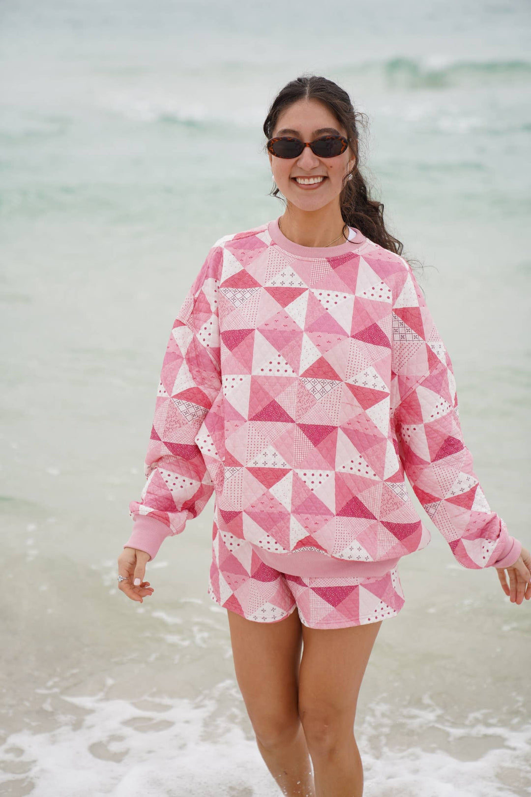 Quilted Gemma Patchwork Sweatshirt
