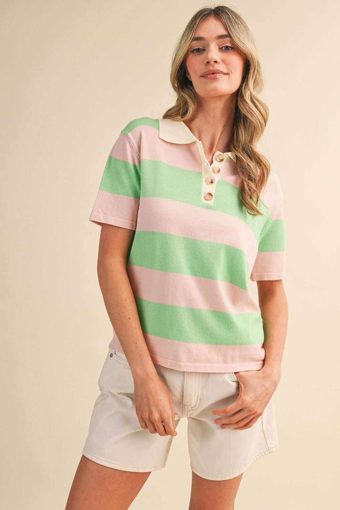 Rachel Knit Polo Short Sleeve