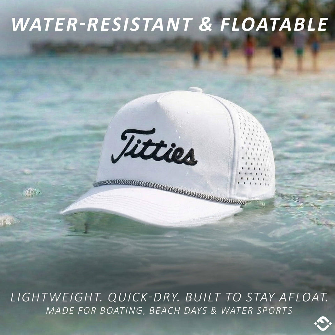 Titties Laser Cut Golf Rope Hat