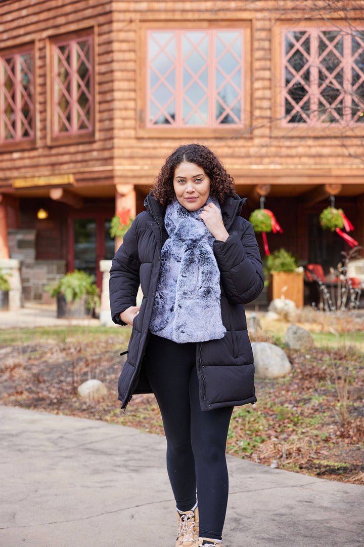 Camelia Fur Wrap Scarf