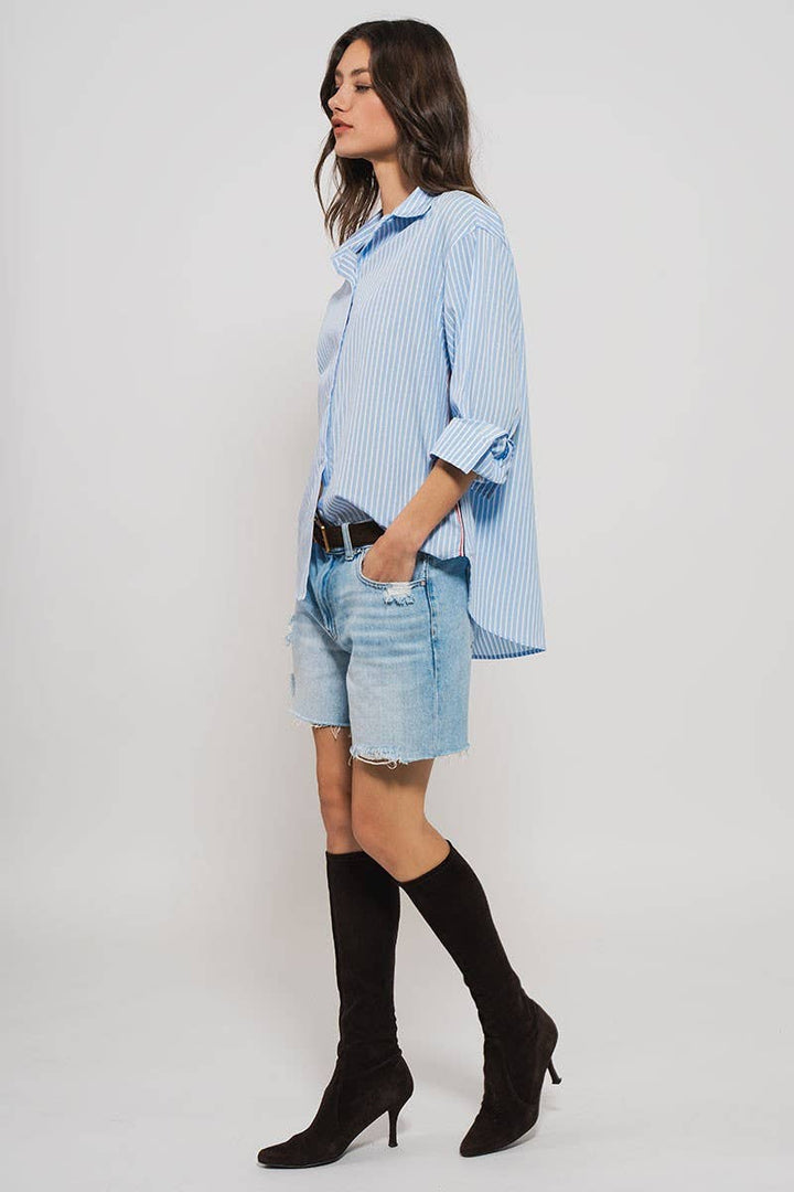 Oxford Twill Tape Detail Shirt