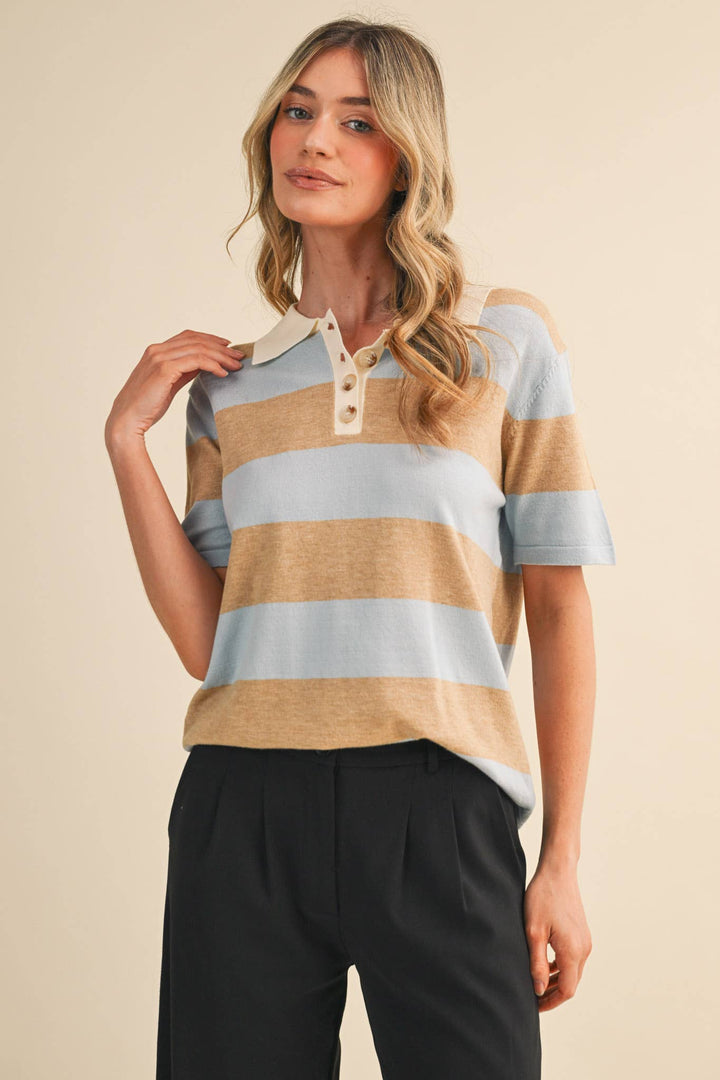 Rachel Knit Polo Short Sleeve