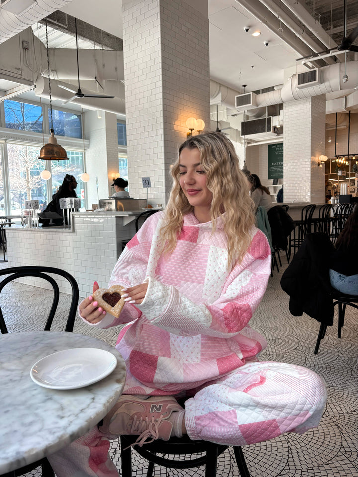 Quilted Margo Patchwork Hoodie