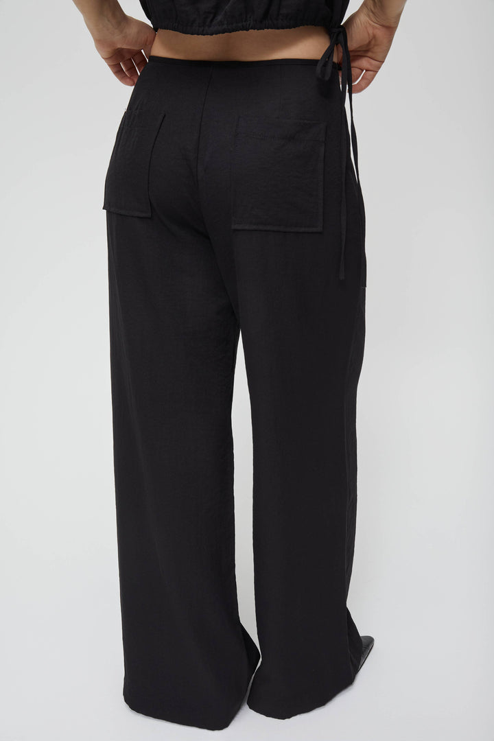 Shar Tie Front Lightweight Pants