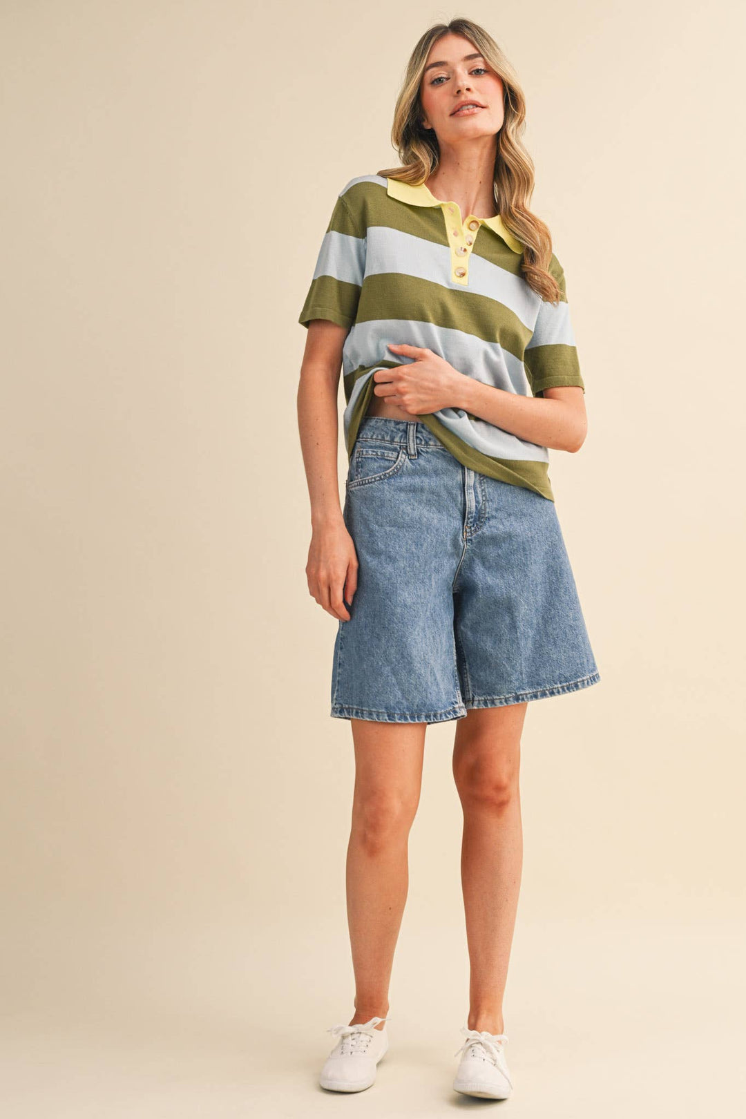 Rachel Knit Polo Short Sleeve