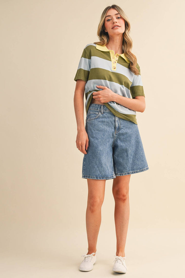 Rachel Knit Polo Short Sleeve
