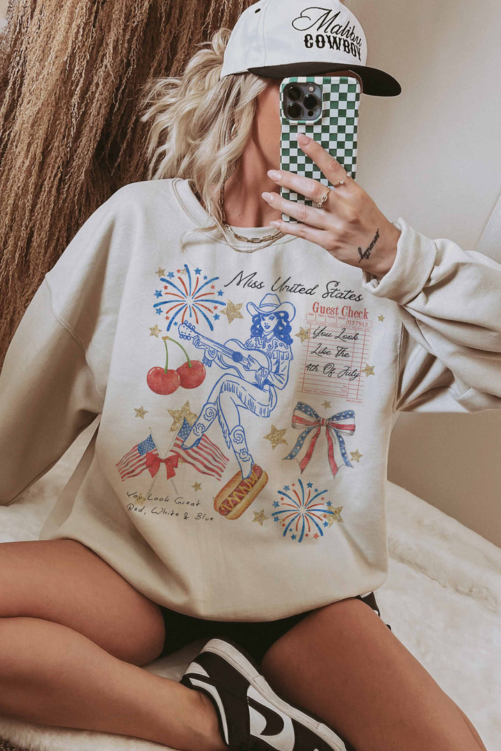 Miss USA Oversized Sweatshirt
