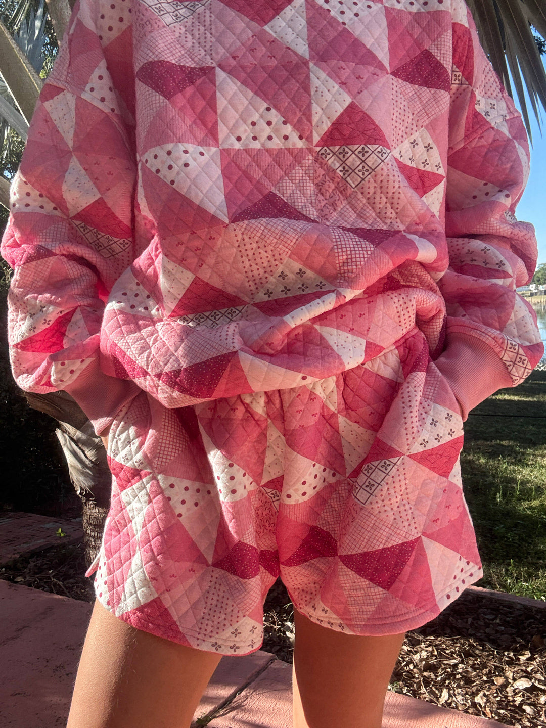 Quilted Gemma Patchwork Shorts