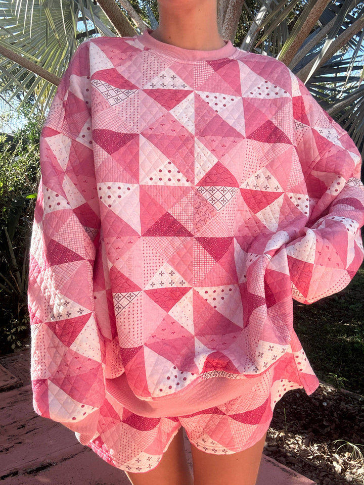 Quilted Gemma Patchwork Sweatshirt