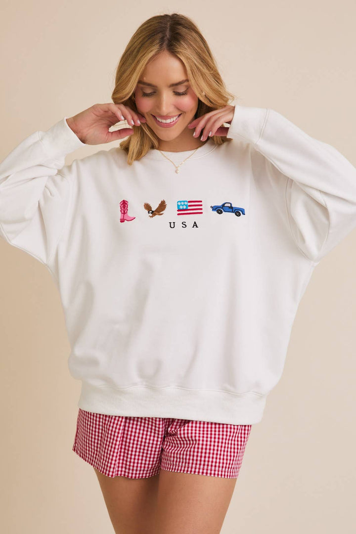 'Merica Oversize Sweatshirt