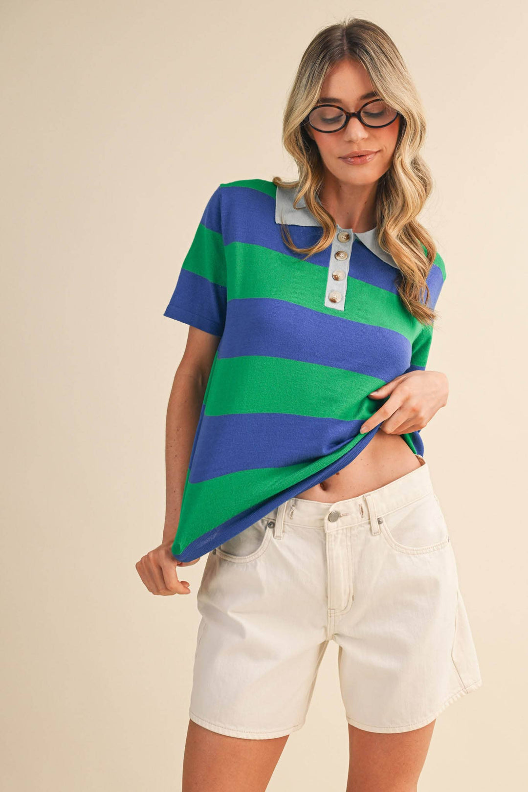 Rachel Knit Polo Short Sleeve