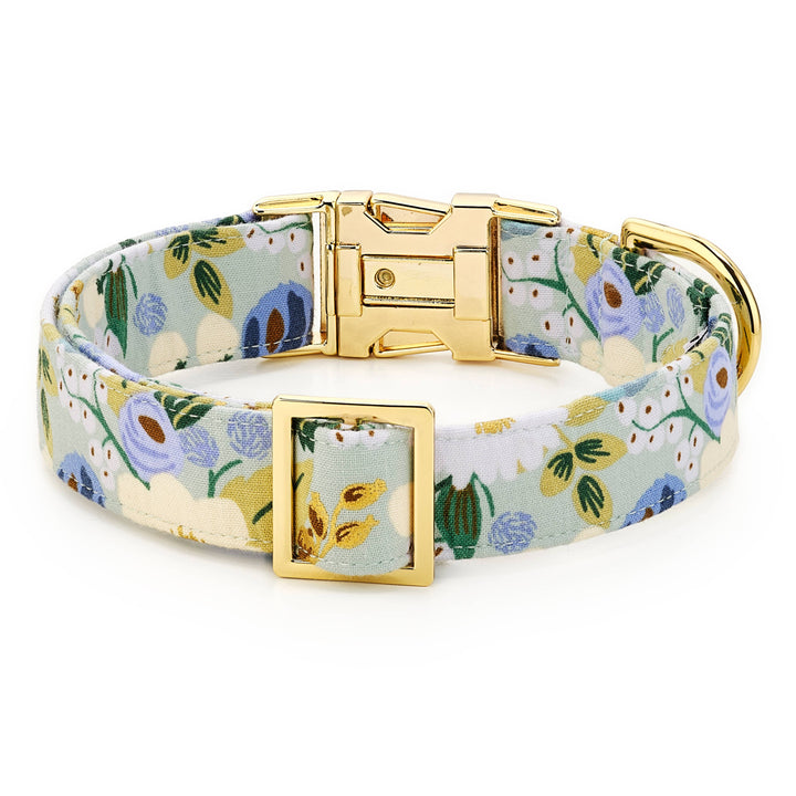 Vintage Blossom Spring Dog Collar