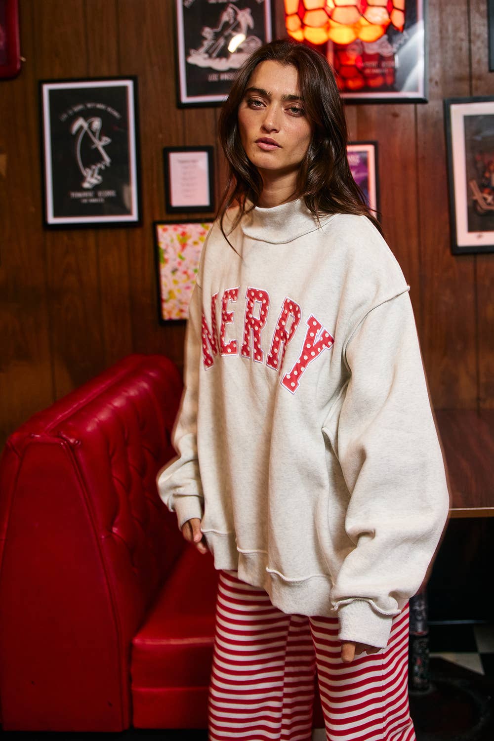 Merry Mockneck Sweatshirt