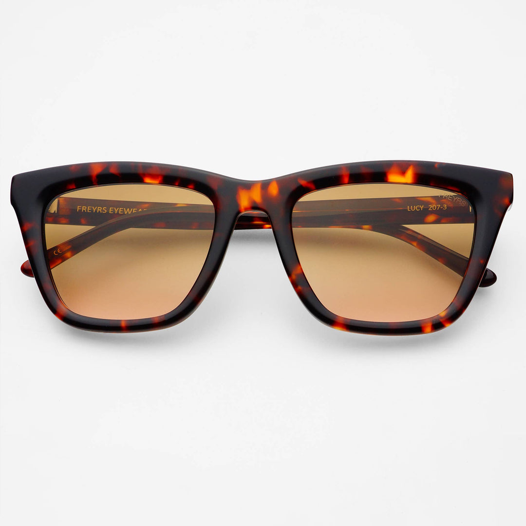 FREYRS Eyewear - Lucy Acetate Womens Cat Eye Sunglasses : Brown Tortoise