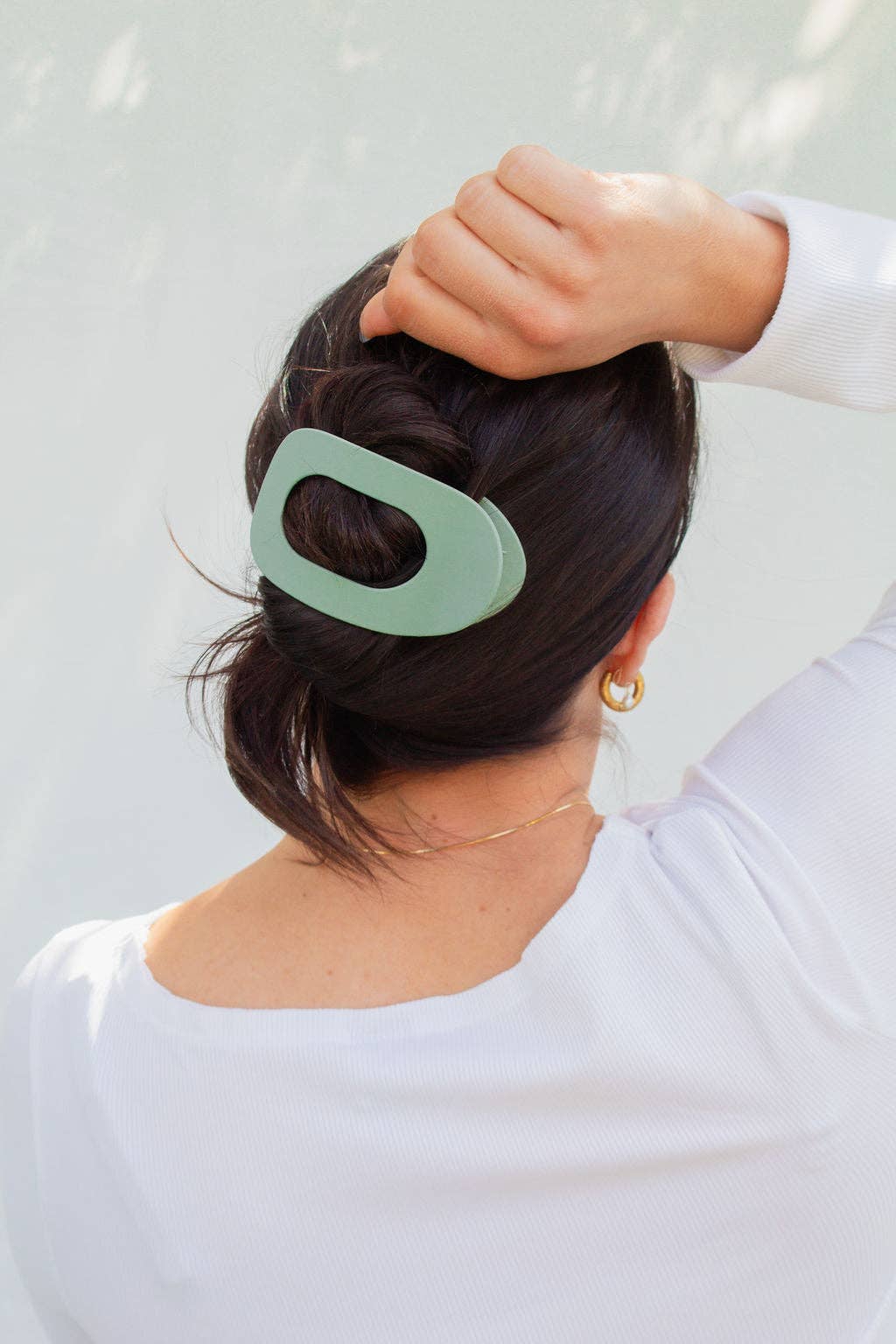 Oval Flat Large Clip