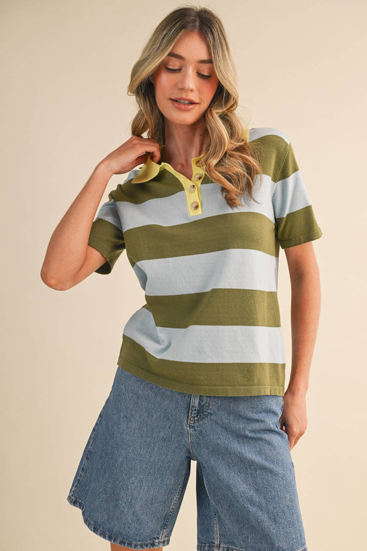 Rachel Knit Polo Short Sleeve