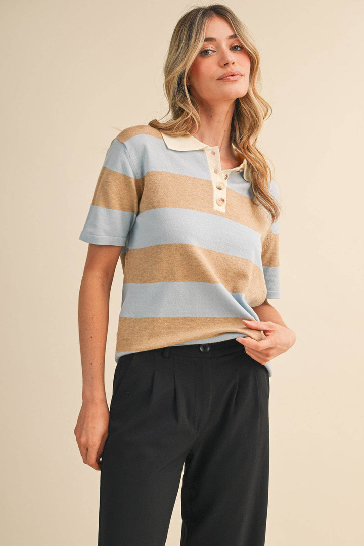 Rachel Knit Polo Short Sleeve