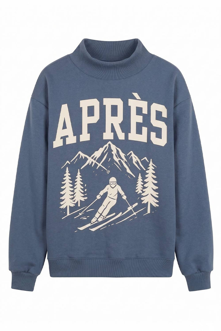Apres/Ski Reversible Mockneck Sweatshirt