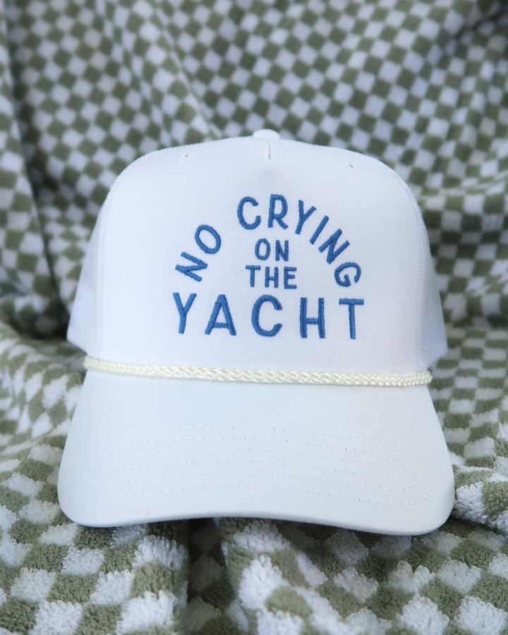 No Crying on the Yacht - White