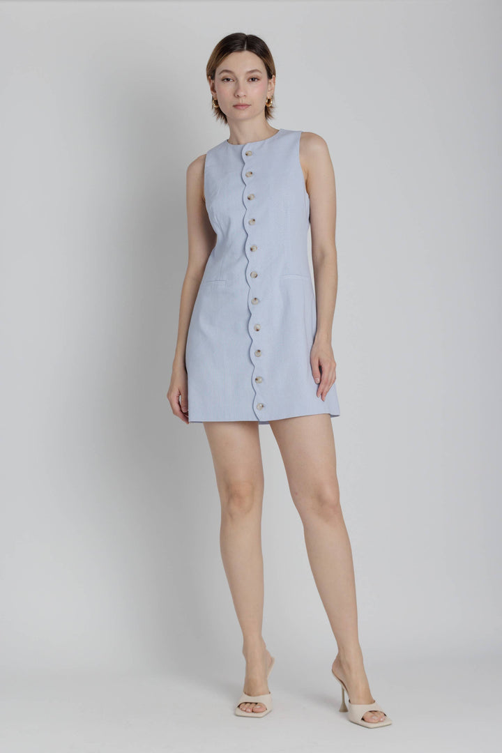 Patrice Scallop Trim Dress
