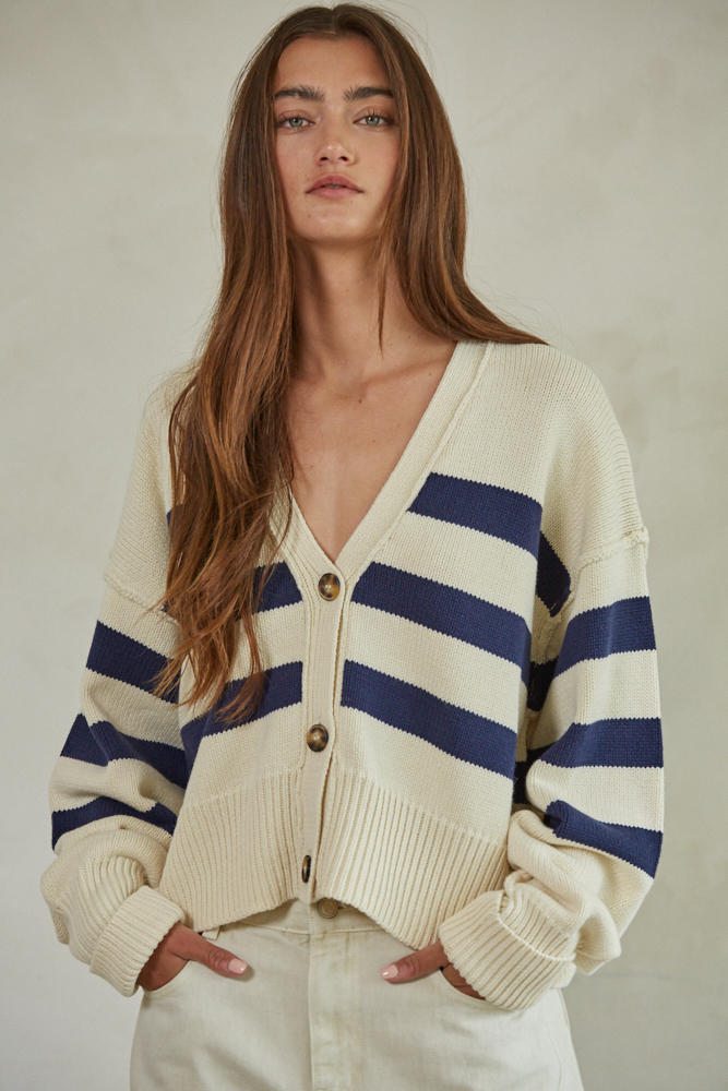 Irena Striped Cardigan
