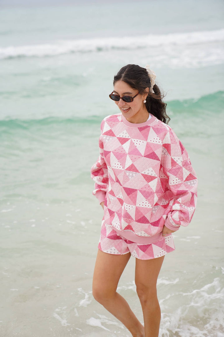 Quilted Gemma Patchwork Sweatshirt