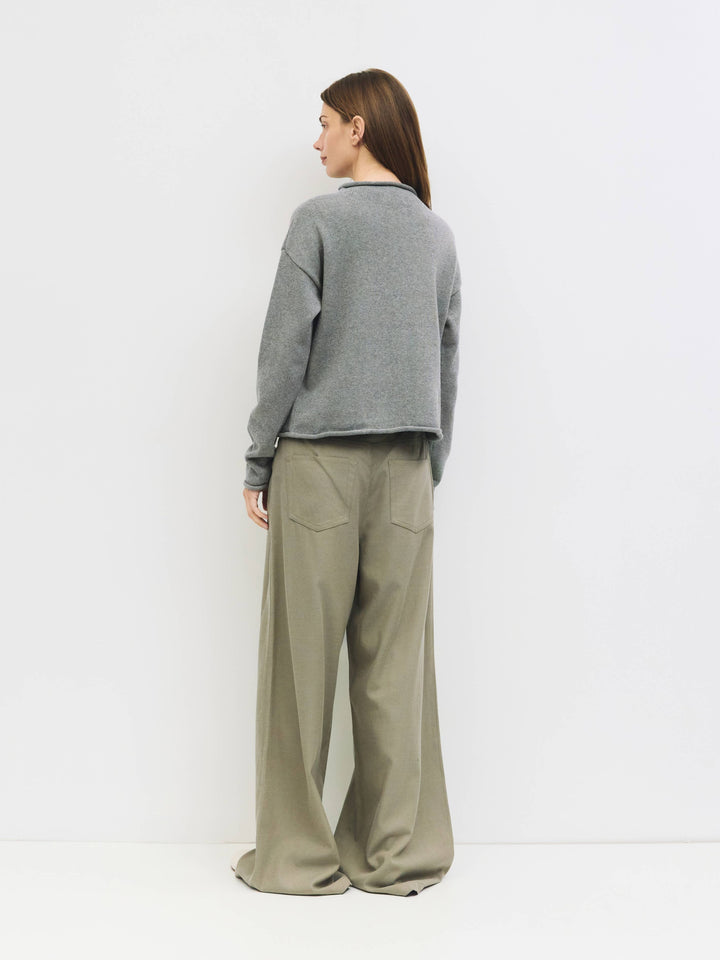 Marlo Cardigan Roll Hem Button-Down Cardigan