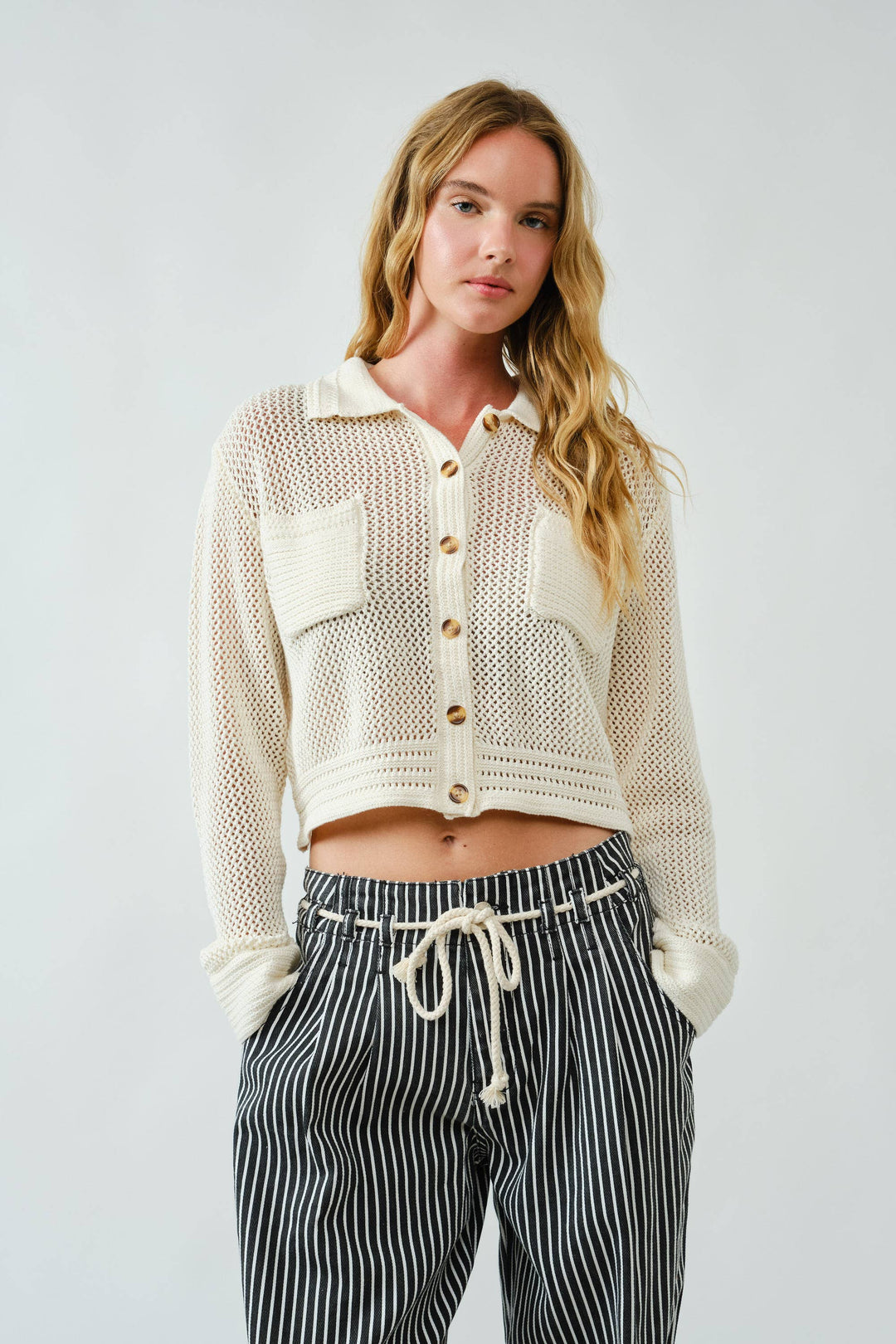 Amber Open Knit Cardigan