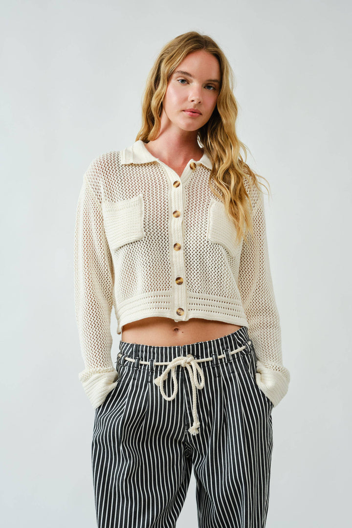 Amber Open Knit Cardigan