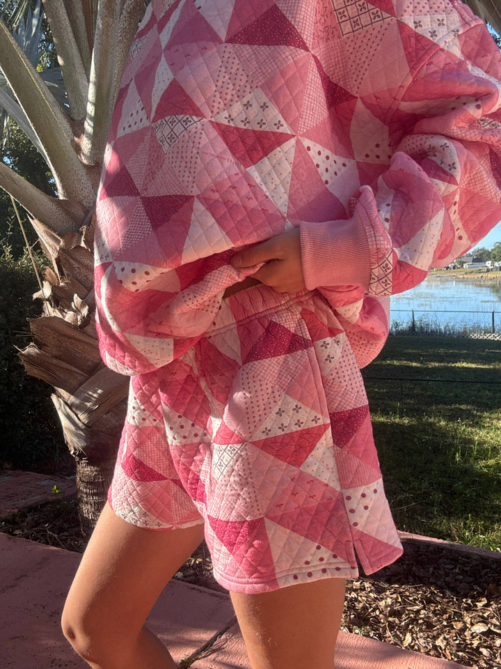 Quilted Gemma Patchwork Shorts