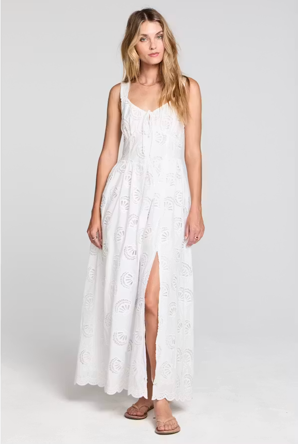 Hadley Midi Dress - Seashell Cutouts