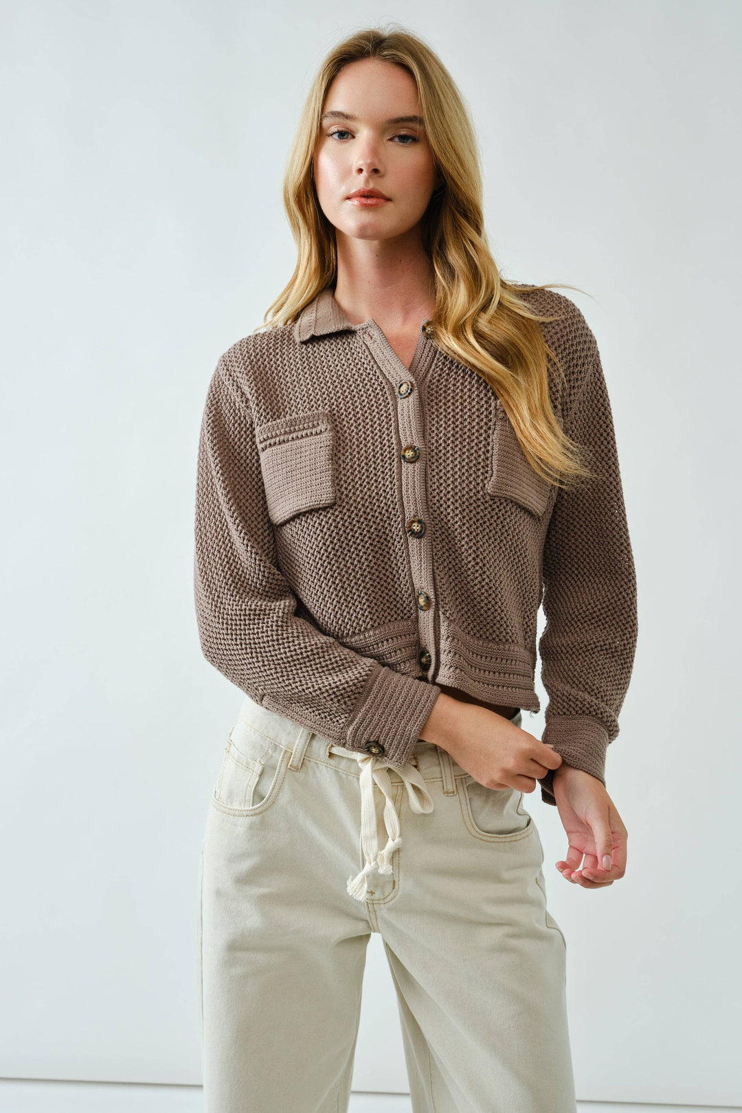 Amber Open Knit Cardigan
