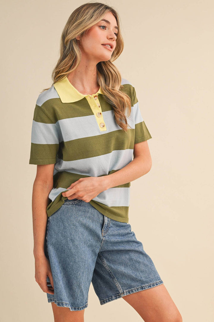 Rachel Knit Polo Short Sleeve