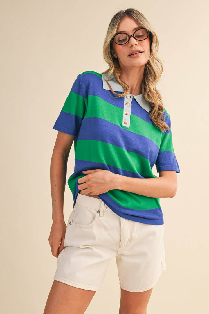 Rachel Knit Polo Short Sleeve