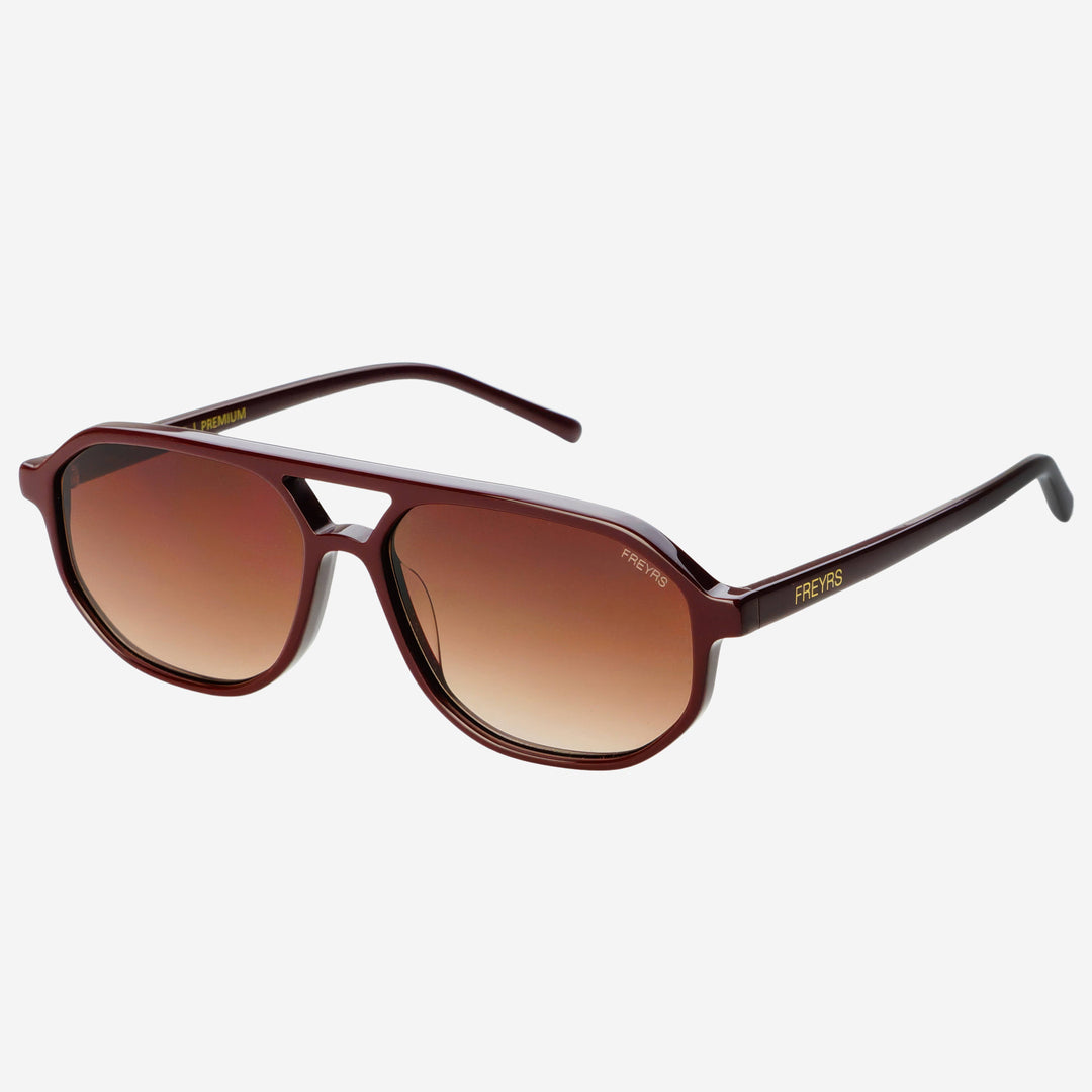 FREYRS Eyewear - Fenix Acetate Unisex Aviator Sunglasses : Chocolate