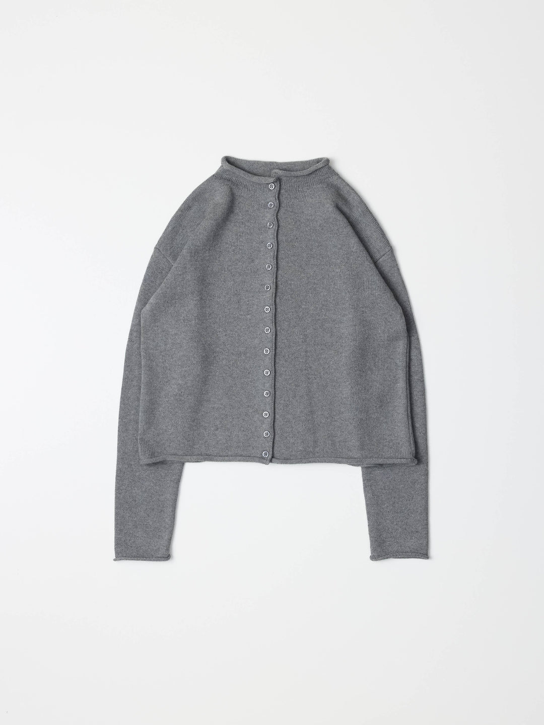 Marlo Cardigan Roll Hem Button-Down Cardigan
