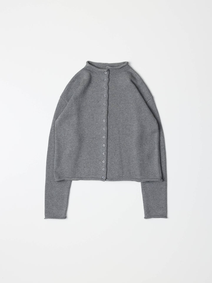 Marlo Cardigan Roll Hem Button-Down Cardigan