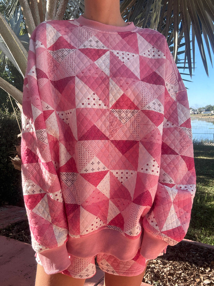 Quilted Gemma Patchwork Sweatshirt
