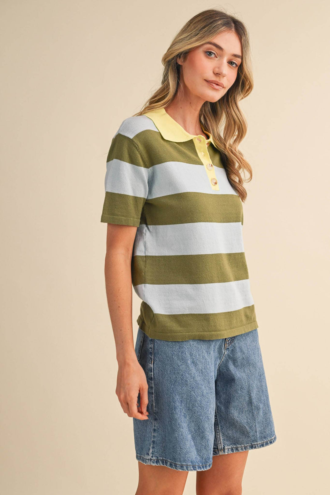 Rachel Knit Polo Short Sleeve
