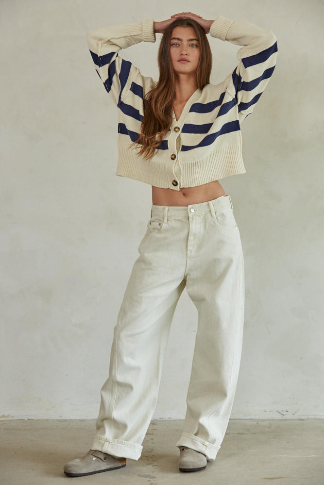 Irena Striped Cardigan