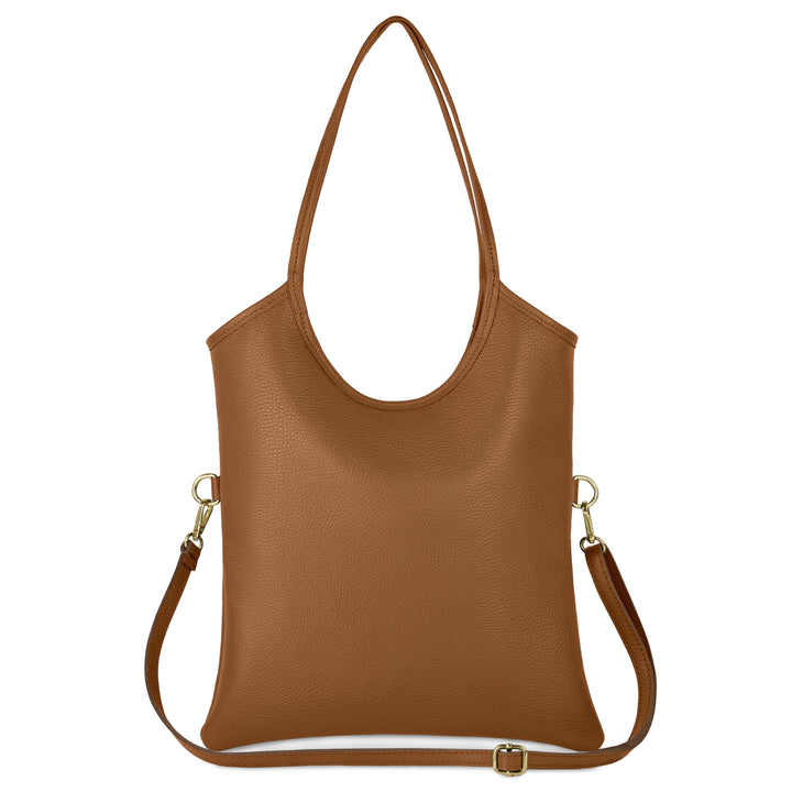 Poppy Italian Genuine Calf Leather Tote