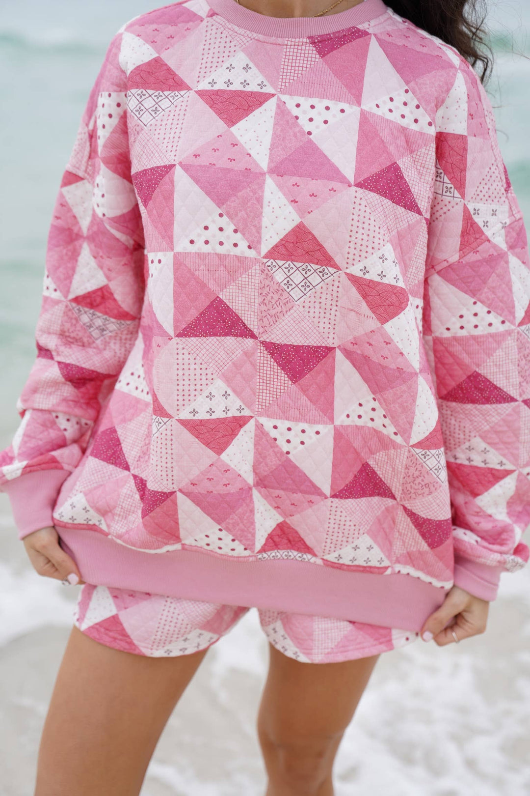 Quilted Gemma Patchwork Sweatshirt