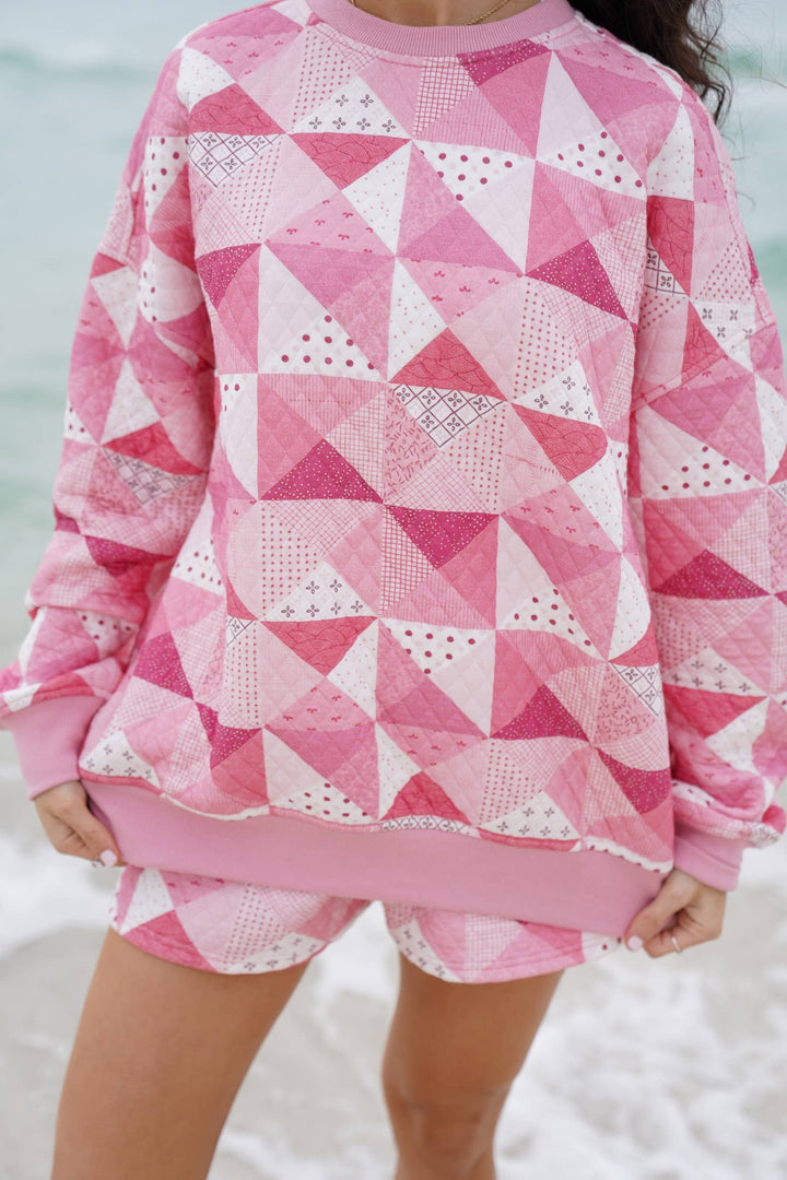 Quilted Gemma Patchwork Sweatshirt